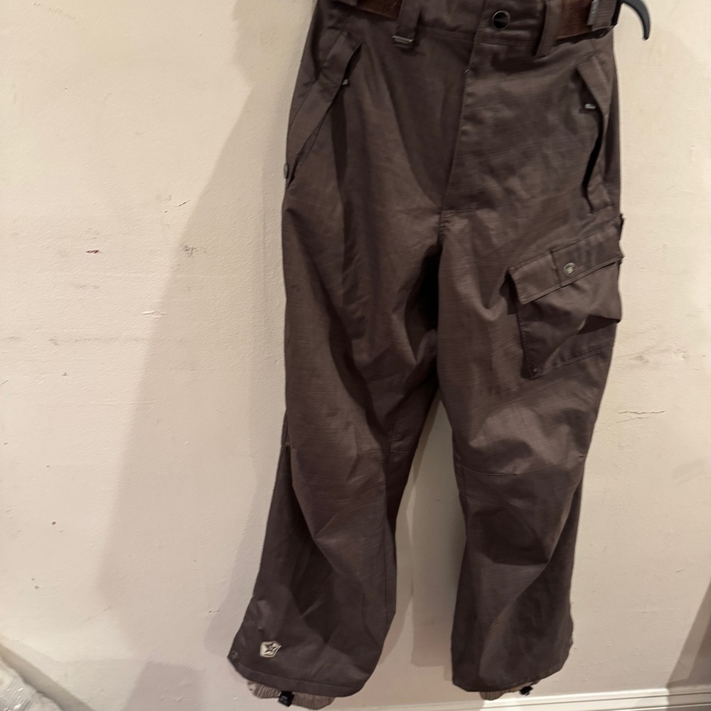 Sessions Terrain Series Black Snowboard Men’s Brown Pants size XS